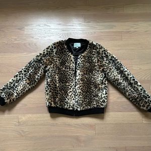 Leopard Bomber Jacket